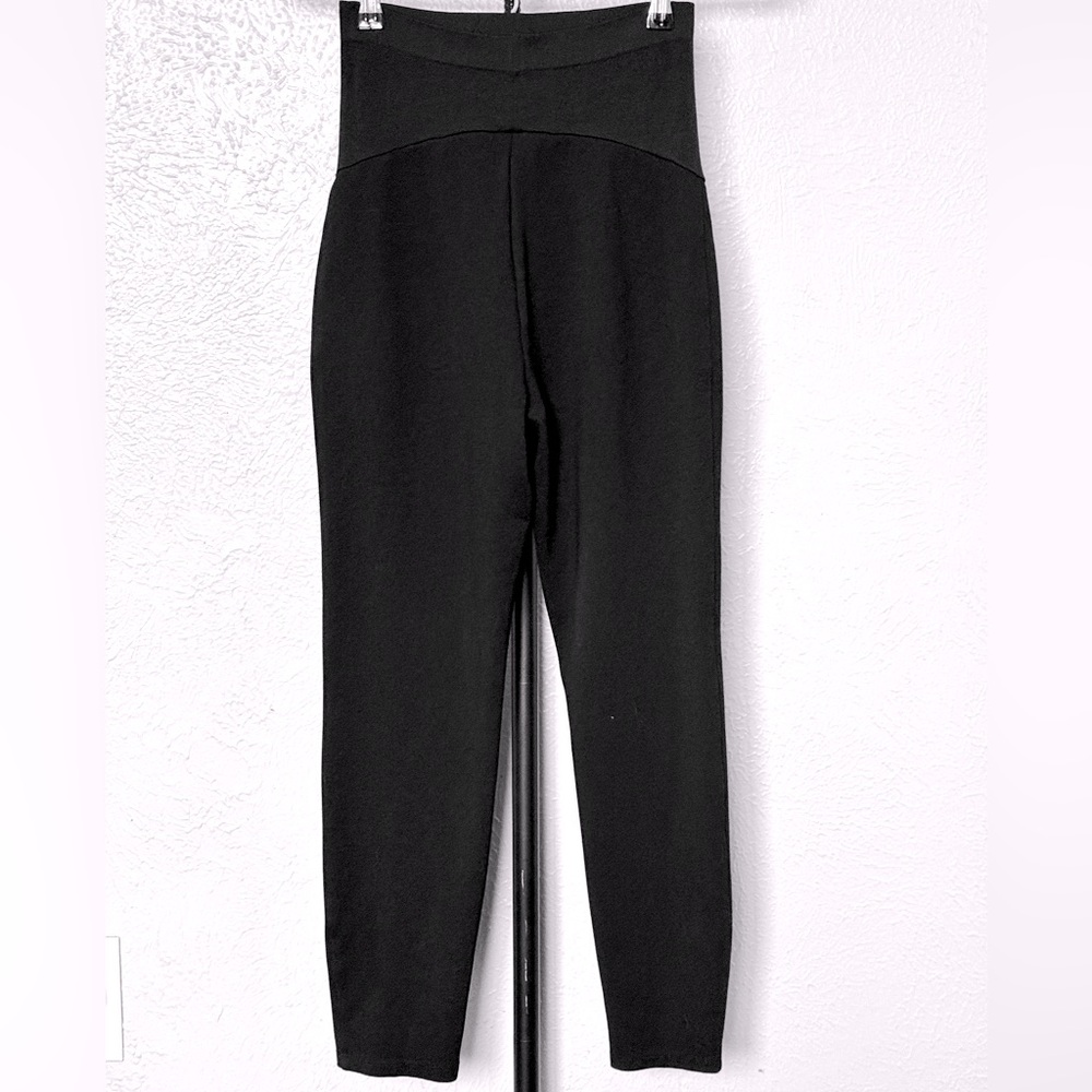 Old Navy Black Maternity Trouser Leggings with Wide Waistband